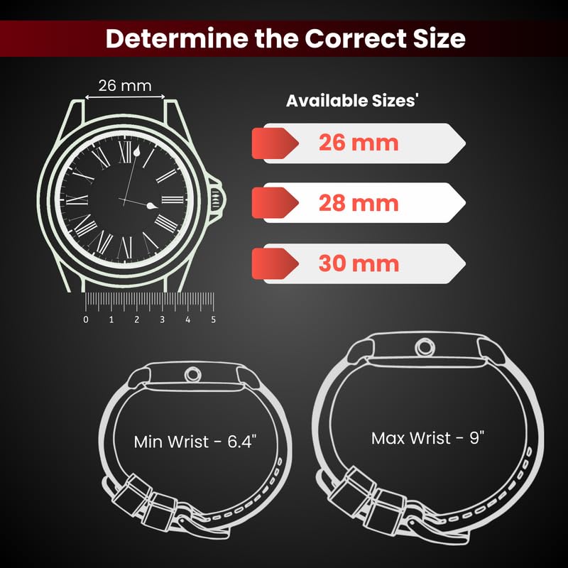 Premium Adjustable Silicone Watch Band for Women & Men - Waterproof Sporty Rubber Strap Compatible with Smartwatches & Regular Watches - Ideal for Running, Swimming & Outdoor Activities