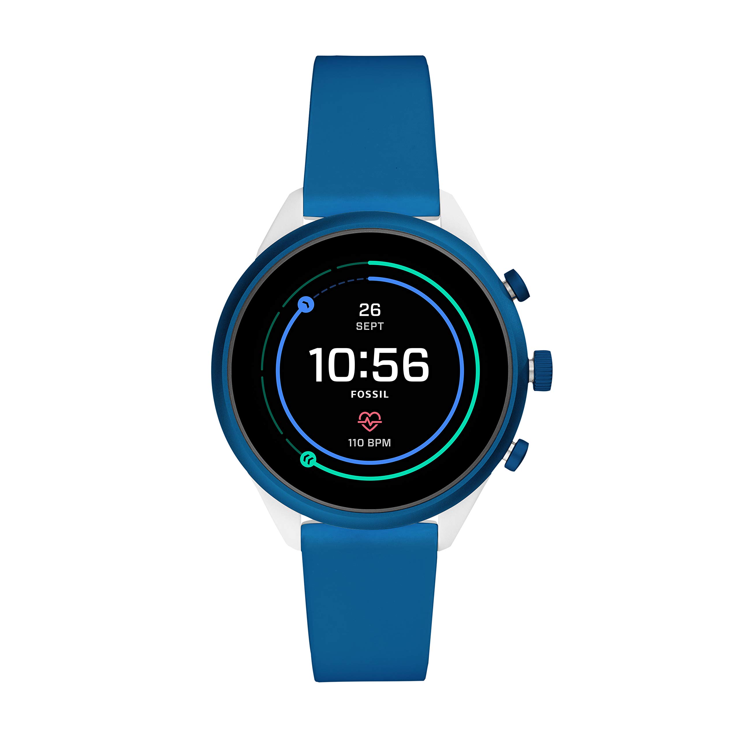 Fossil Women's Smartwatch - Sport Metal & Silicone Band, Heart Rate Monitor, GPS, NFC, Touchscreen, Smartphone Notifications - Perfect for Fitness Tracking, Workouts & Everyday Wear