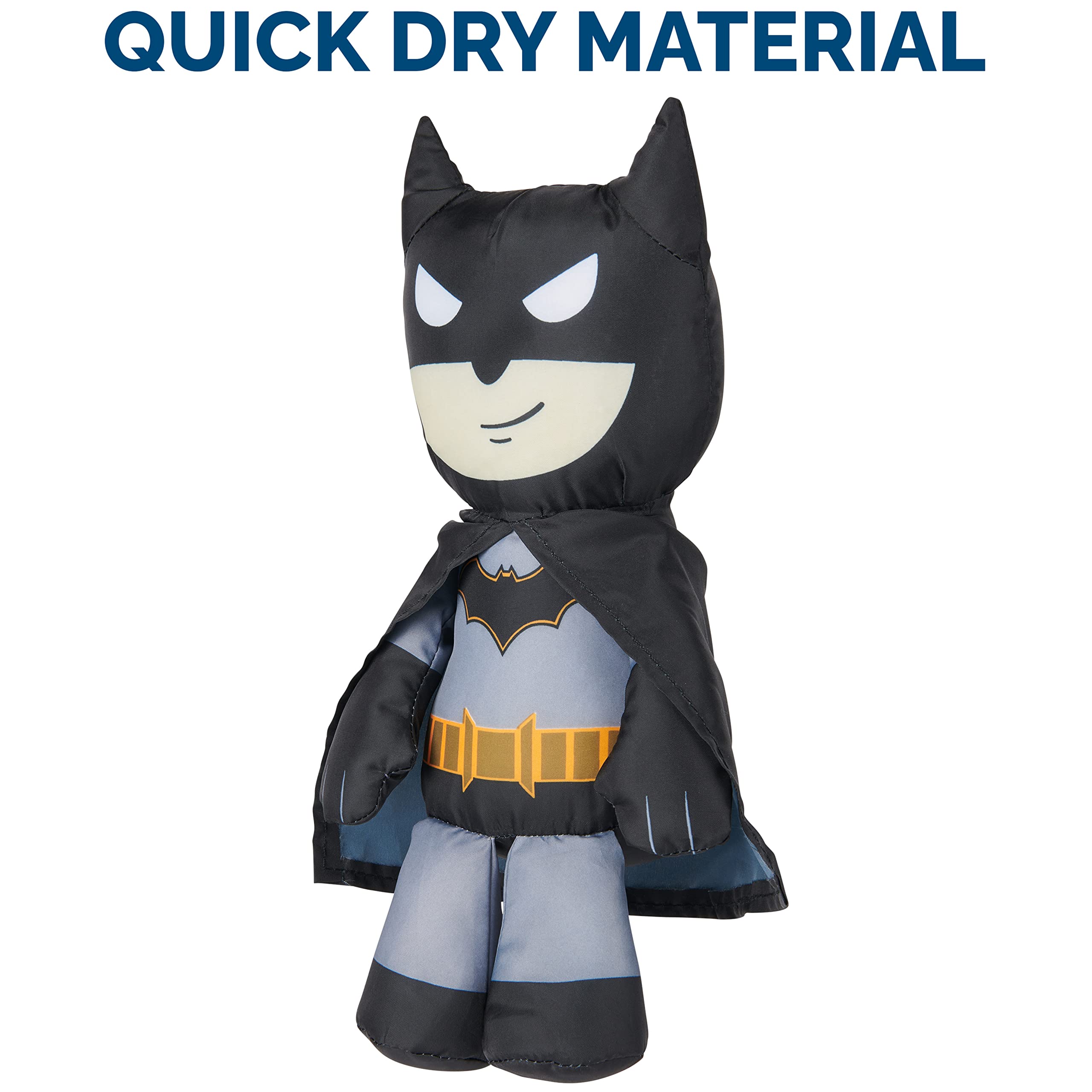 DC Batman Swim Huggable Floating Water Stuffed Animal - Fun Bath & Beach Toy for Kids Ages 1+ | Perfect Pool Party Gift, Bathtime Companion & Summer Water Play