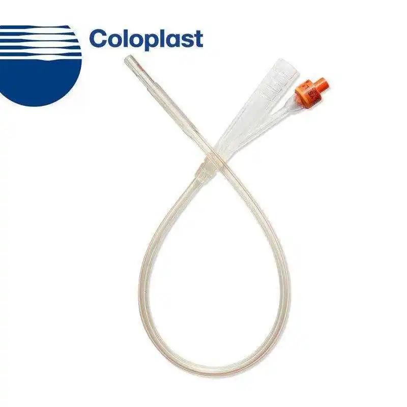 Coloplast Folysil Foley Catheter 14Fr Open Tip - Sterile Single Use Urinary Catheter for Hospital & Home Care - Ideal for Post-Surgery & Long-Term Catheterization