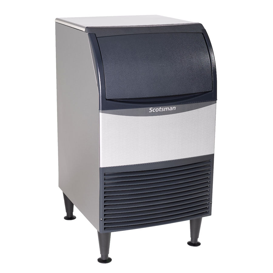 Scotsman 57 lbs. Undercounter Ice Maker with Storage Bin - Flake Ice Style, 216 lb/24 Hours Production - Perfect for Restaurants, Bars, and Home Kitchens