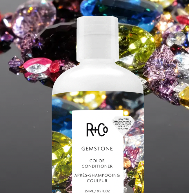 R+Co Gemstone Color Conditioner - Sulfate-Free Hair Treatment for Vibrant, Long-Lasting Color - Perfect for Color-Treated & Dry Hair at Home or Salon Use