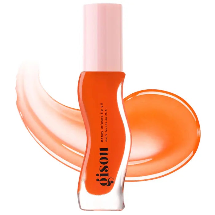 Gisou Honey Infused Hydrating Lip Oil - Nourishing & Moisturizing Lip Treatment with Natural Ingredients - Perfect for Dry Lips, Daily Care & Nighttime Lip Routine