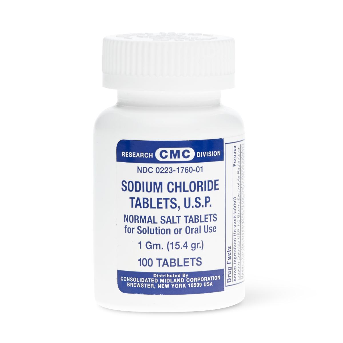 Best Sodium Chloride Tablets for Hydration & Electrolyte Balance | Salt Tablets for Athletes, Fitness & Outdoor Activities | Replenish Minerals After Workouts, Hiking & Sports