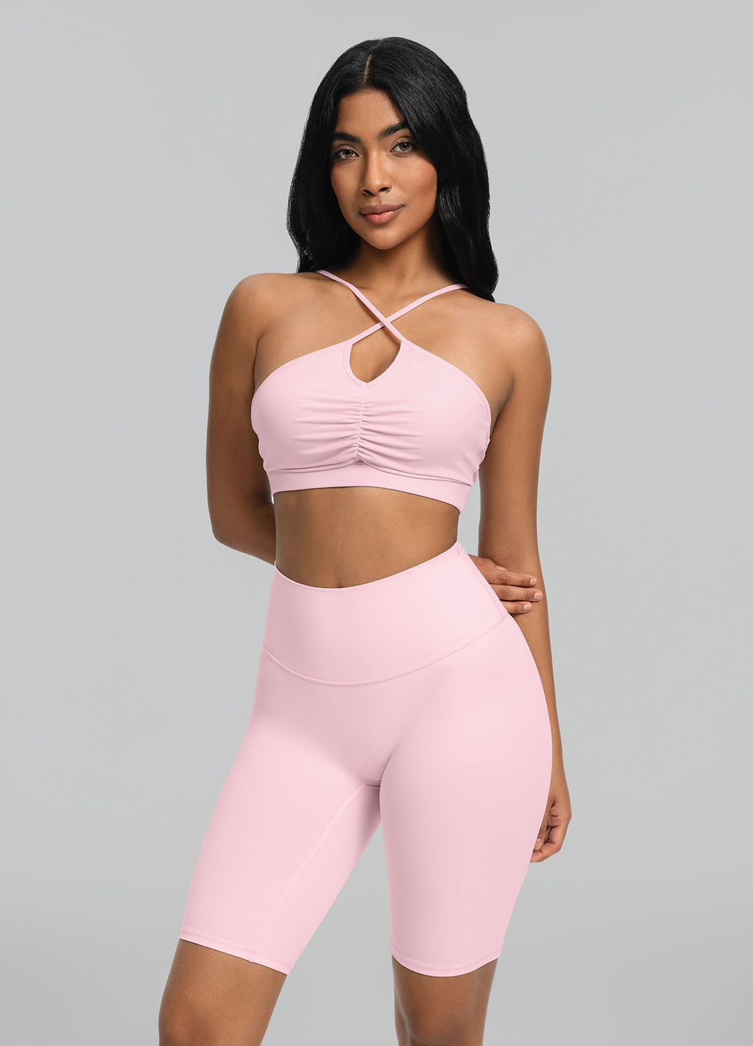 Criss Cross Sports Bra for Women - Comfortable Workout Top for Yoga, Running & Gym - Breathable & Supportive Activewear