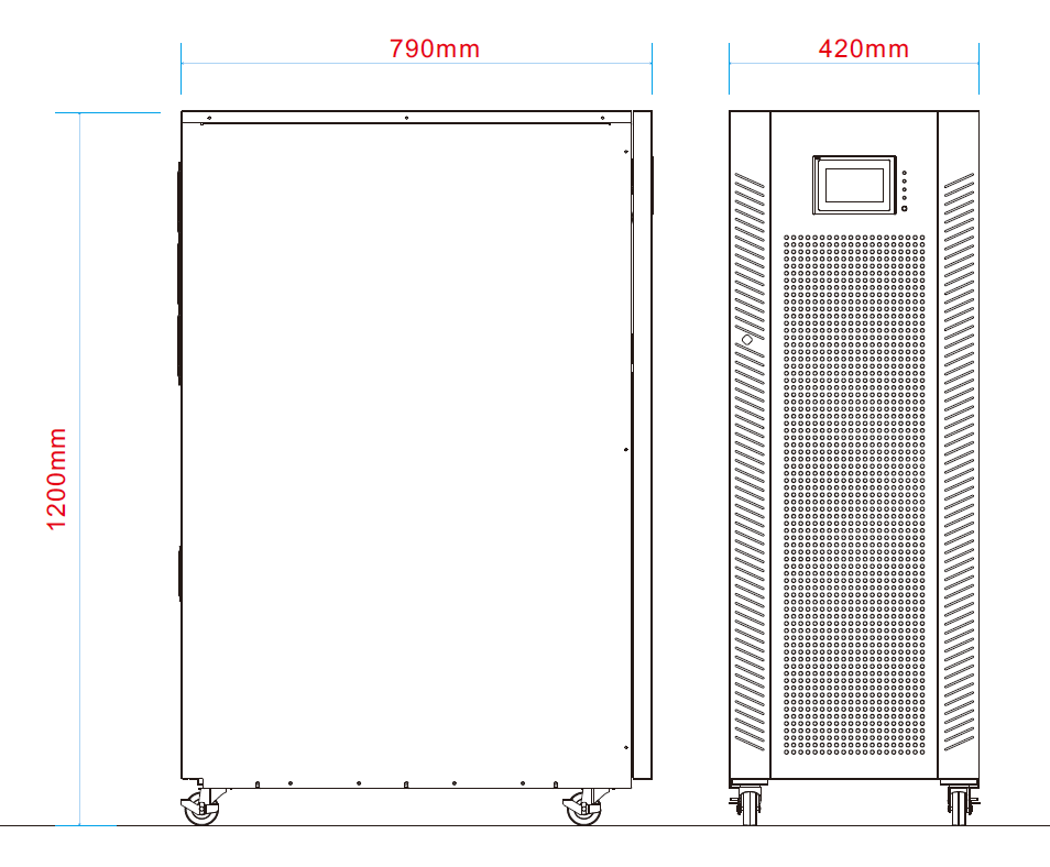 40kVA 3 Phase UPS Power Conditioner with Voltage Regulator & Battery Backup - Reliable Power Protection for Data Centers, Industrial Equipment, and Critical Systems