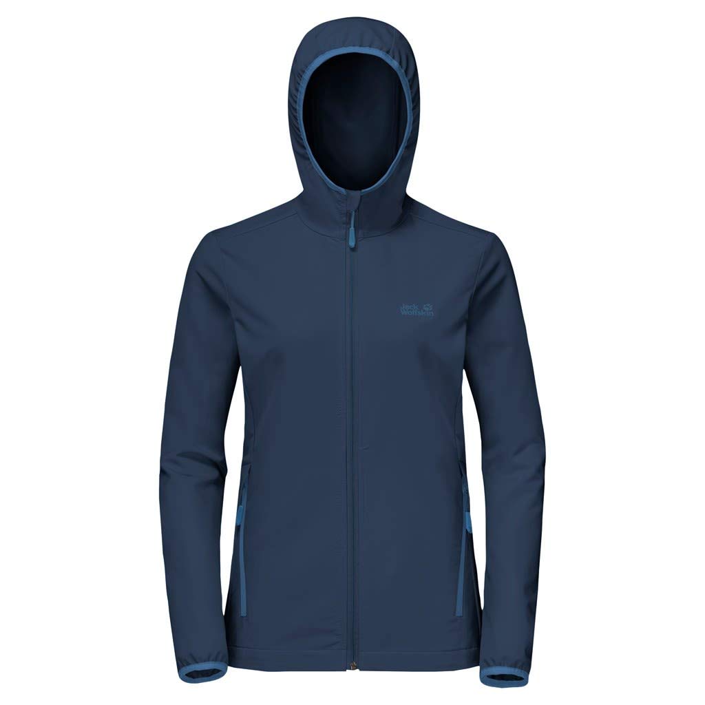Jack Wolfskin Women's Turbulence Softshell Jacket - Lightweight, Water-Resistant & Windproof Outdoor Jacket for Hiking, Running & Travel