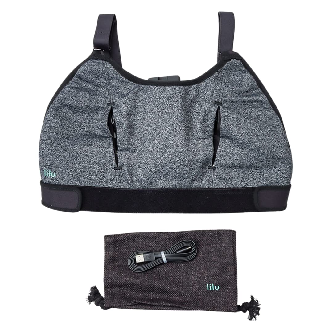 Lilu Massager Bra - Hands Free Pumping Bra with Built-in Lactation Massager, Wireless Nursing Bra for Breastfeeding Moms - Perfect for Pumping at Work, Home or On-the-Go Comfort