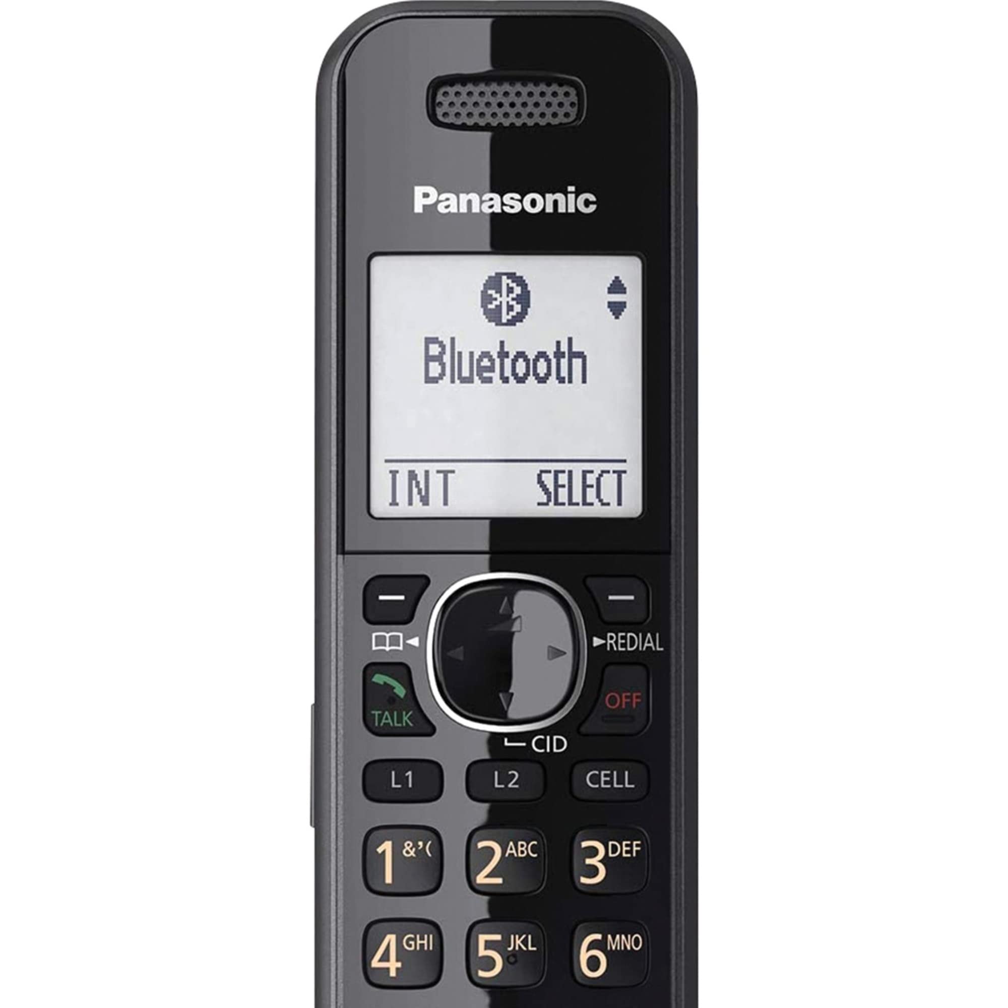 Panasonic KX-TGA950B DECT 6.0 Plus Cordless Phone Handset - Compatible with KX-TG95xx Series 2-Line Business Phones, Headset Jack (Black) - Ideal for Office, Home Office & Conference Calls