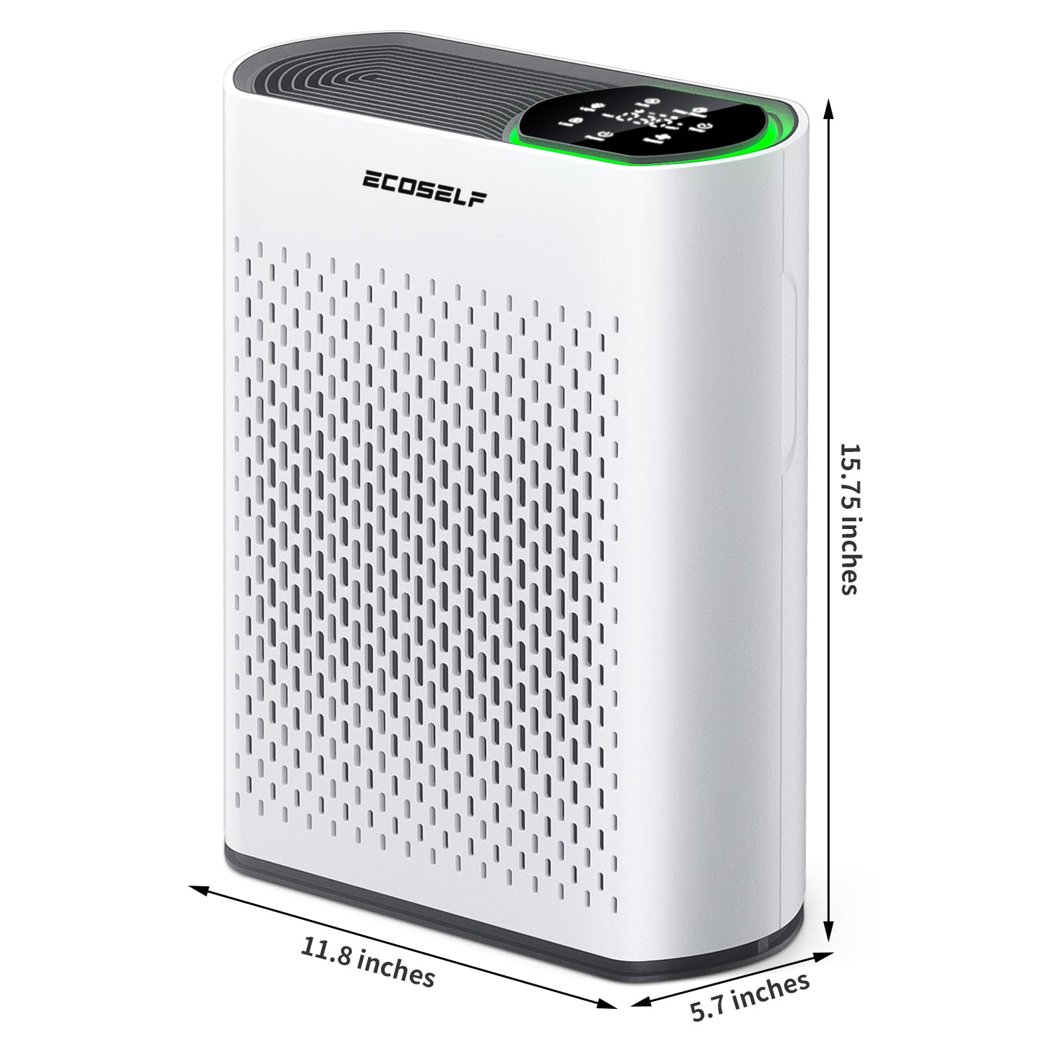 Best HEPA Air Purifier for Large Rooms up to 1400 Sq Ft - Quiet 20dB Sleep Mode, Smart Air Quality Monitor - Removes Dust, Smoke, Pollen, Pet Dander & Odors - Ideal for Bedroom, Office, Living Room & Pet Owners - White