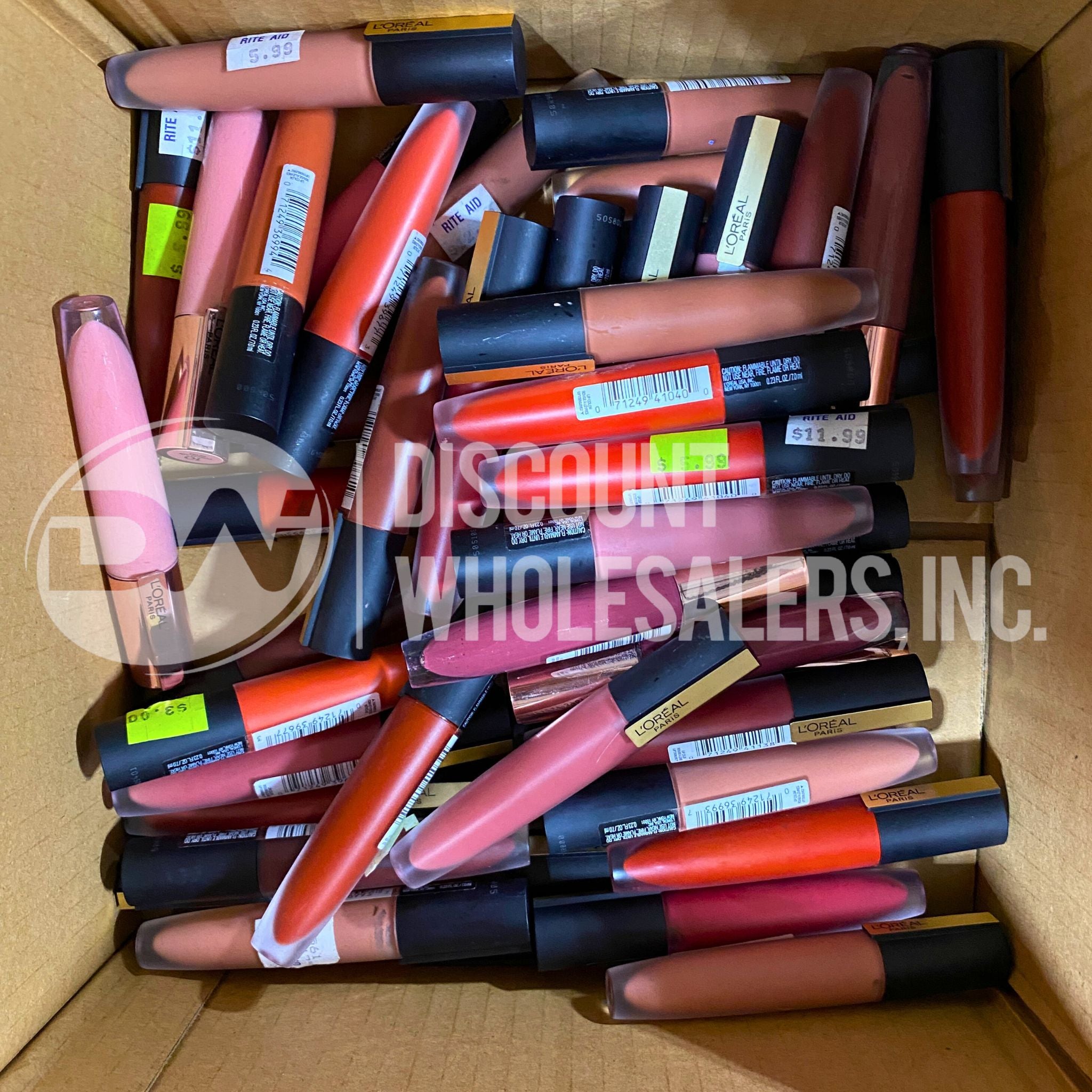L'Oreal Paris Rouge Signature Matte Liquid Lipstick - 50 Pcs Lot, Long Lasting, Vegan & Cruelty Free - Perfect for Parties, Weddings & Everyday Wear