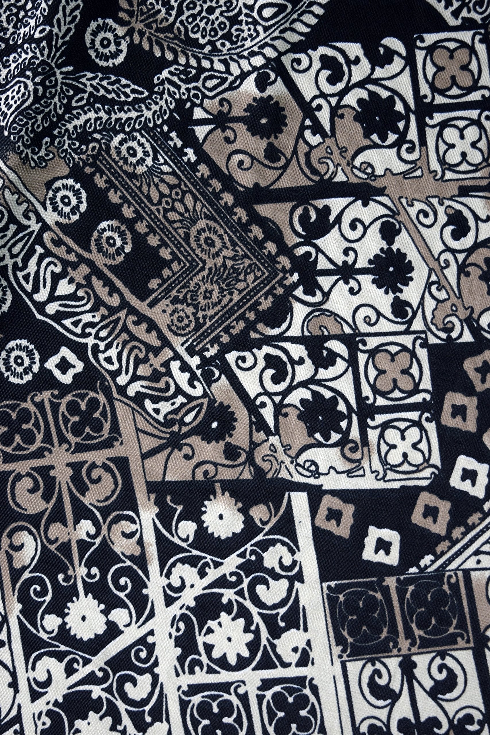 Women's Casual Summer Black Paisley Print Maxi Dress with Elastic Waist - Perfect for Beach Vacations, Date Nights & Summer Parties