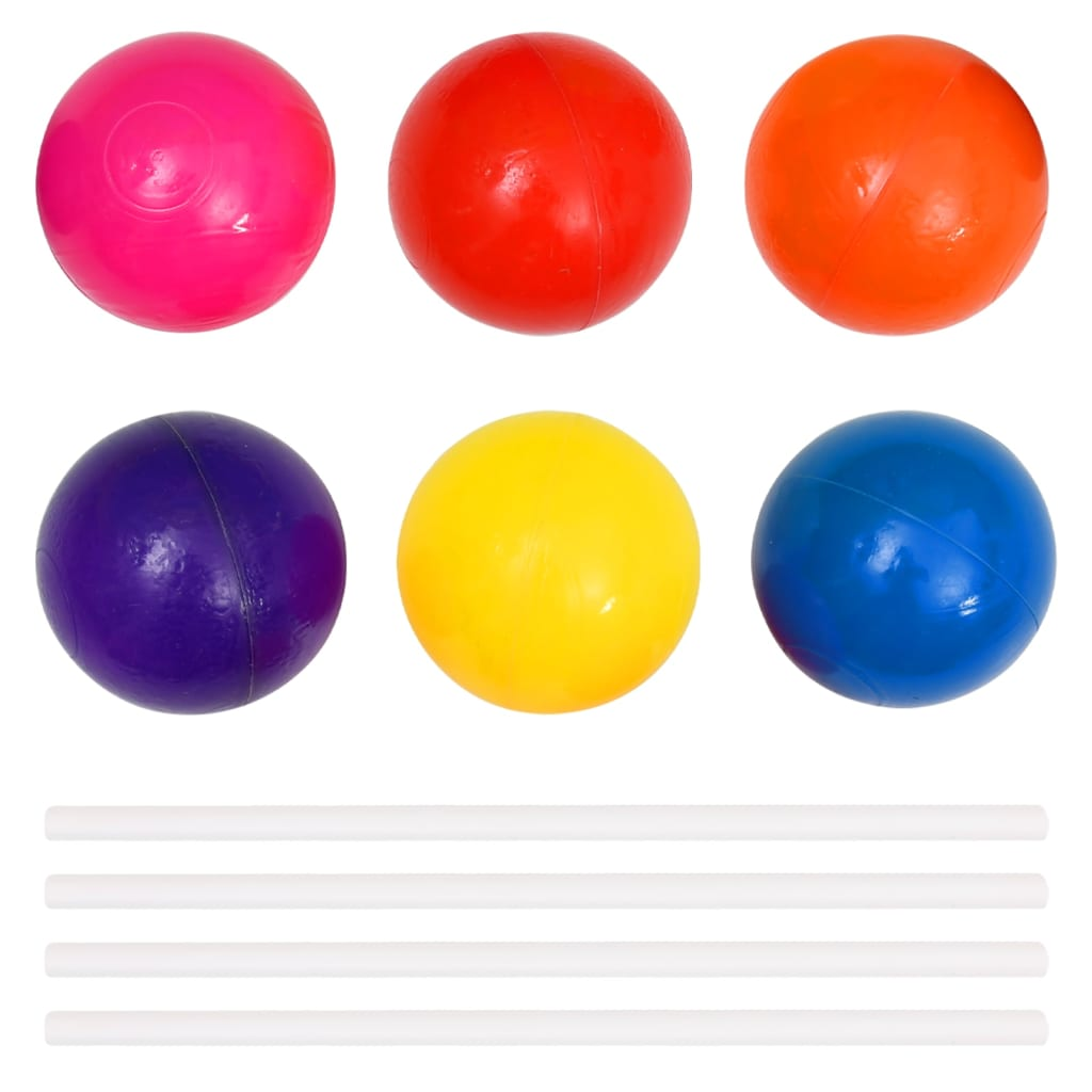 vidaXL Kids Ball Pit with 300 Colorful Balls - 75x75x32cm Indoor Play Pool for Toddlers | Perfect for Birthday Parties, Daycare Centers & Home Playrooms