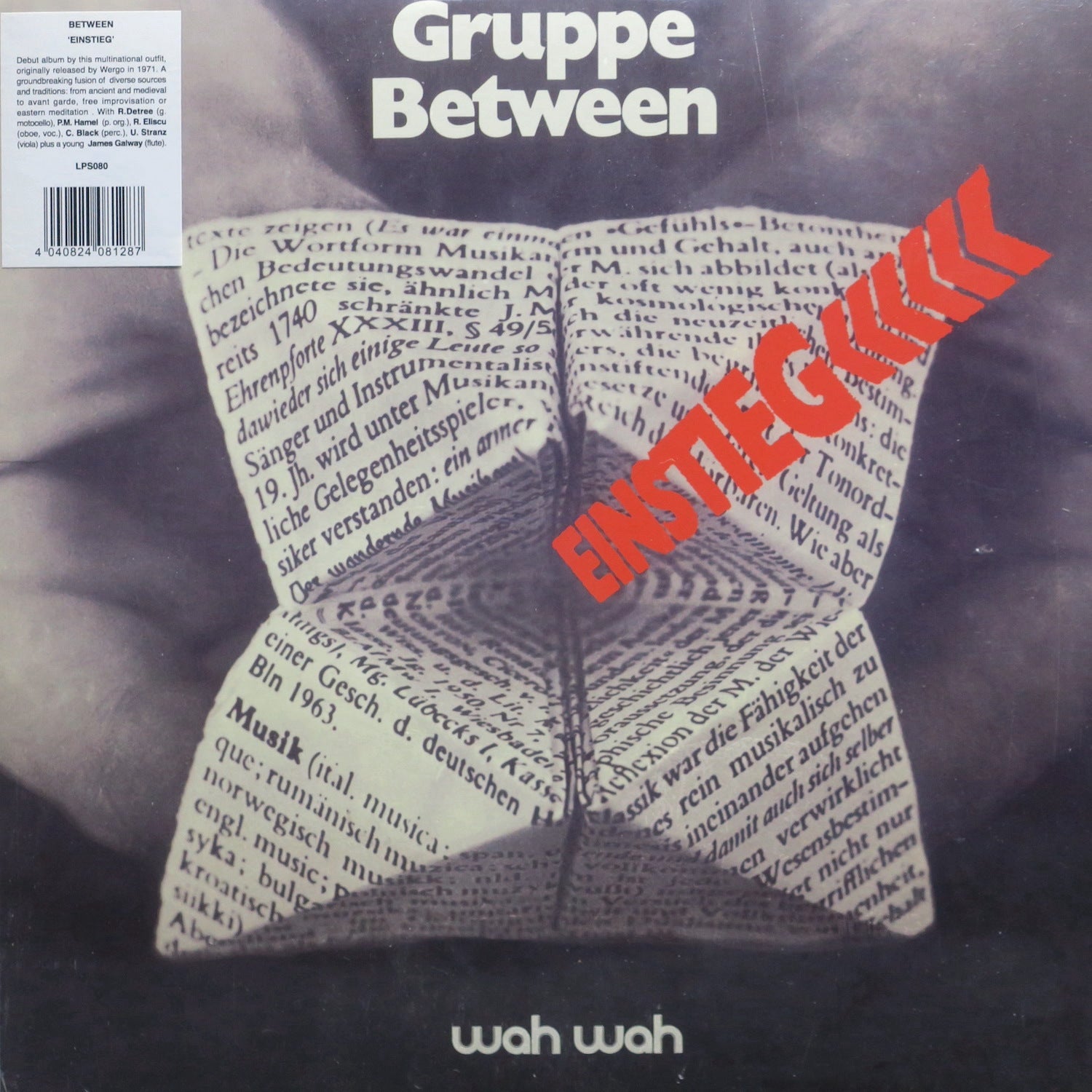 BETWEEN 'Einstieg' Vinyl LP Record - 1971 German Folk Rock/Krautrock Album - Perfect for Vintage Music Collectors & Retro Listening Parties