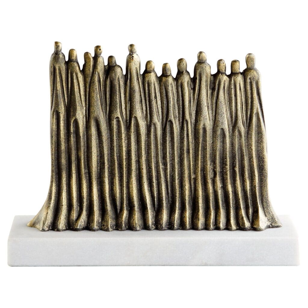 Cyan Design 11507 Bravado Sculpture - Gold & Antique Brass Home Decor Statue | Elegant Tabletop Decor for Living Room, Office, or Gift