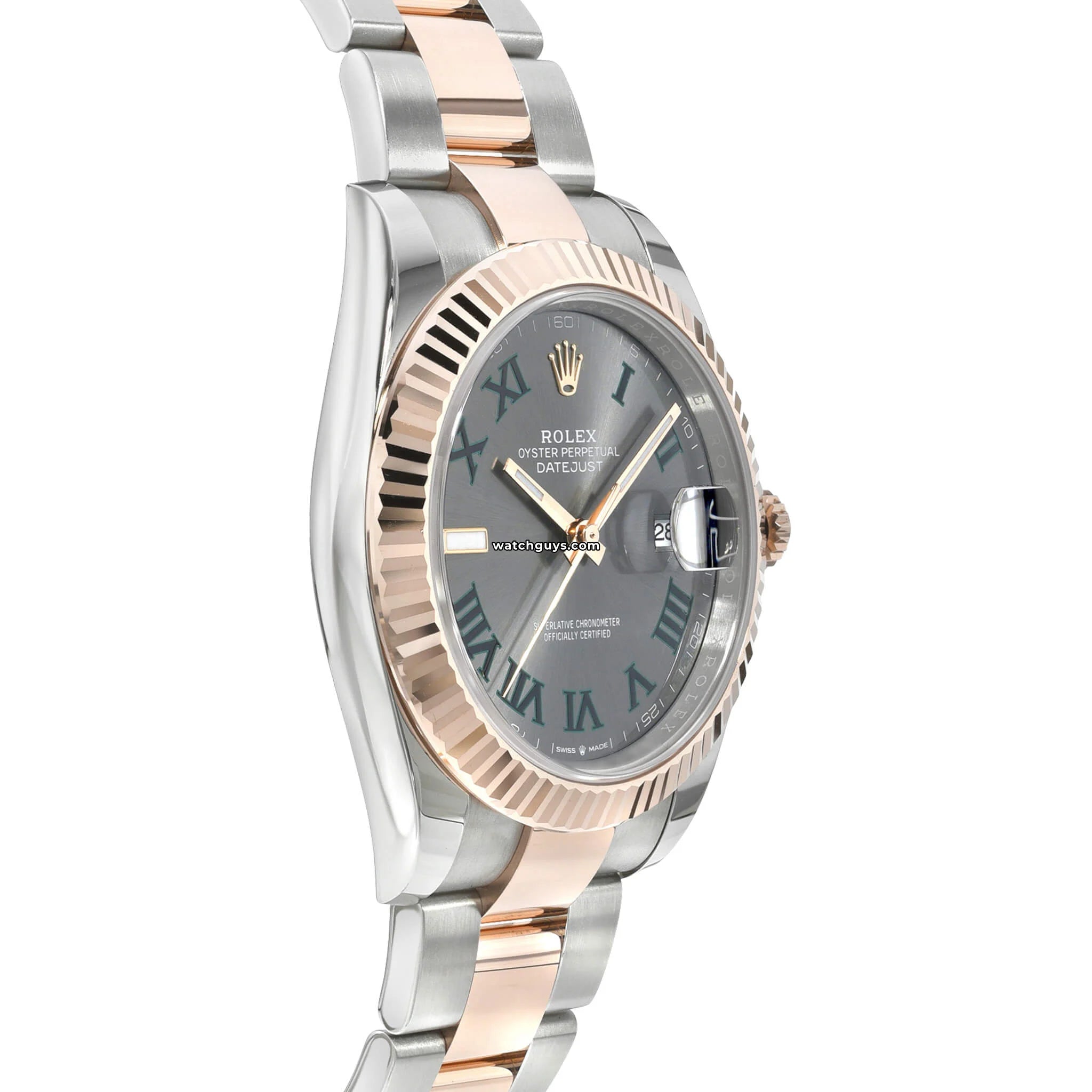 Rolex Datejust 126331 Wimbledon Oyster Watch - Luxury Stainless Steel & Rose Gold Men's Timepiece for Business, Gifting & Special Occasions