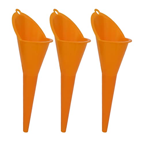 **Akozon 3-Piece Oil Funnel Set - 28cm Long Neck Multi-Purpose Funnel for Automotive, Lubricants, Engine Oil, Water, Diesel, Kerosene & Liquids - Perfect for DIY Car Maintenance, Home Garage & Workshop Use**