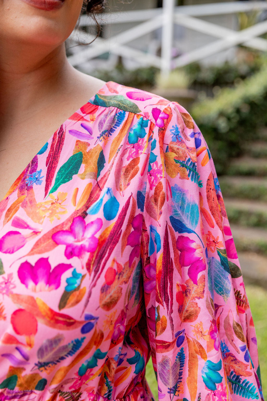 Kasey Rainbow Backyard Treasures Ziggy Dress - Floral Print Bohemian Maxi Dress for Women | Perfect for Beach Vacations, Summer Parties & Boho Fashion
