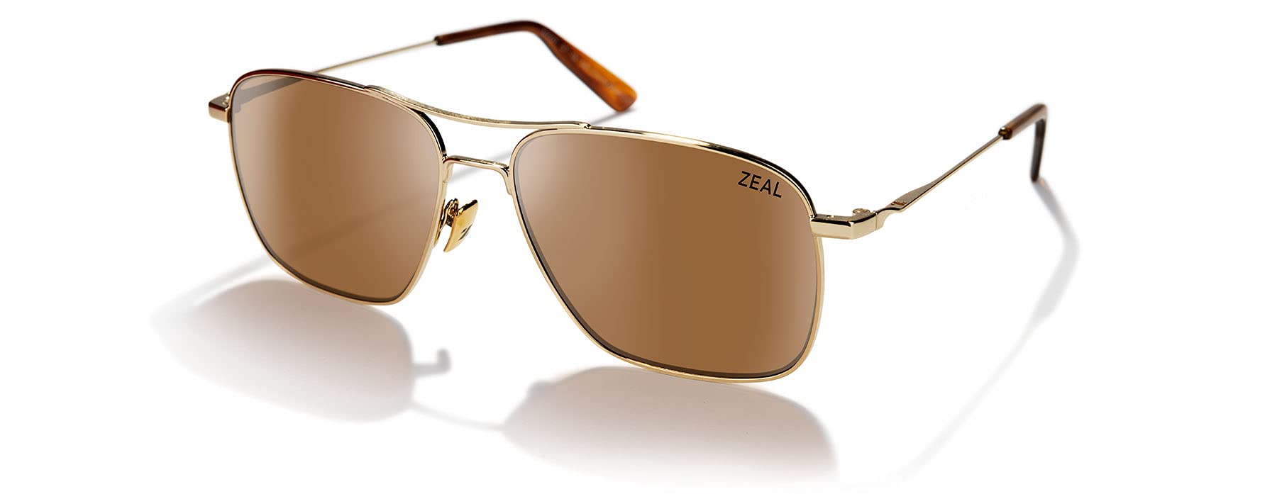 Zeal Optics Pescadero Square Aviator Polarized Sunglasses for Men & Women - UV Protection, Anti-Glare, Lightweight Frame - Perfect for Driving, Fishing & Outdoor Activities