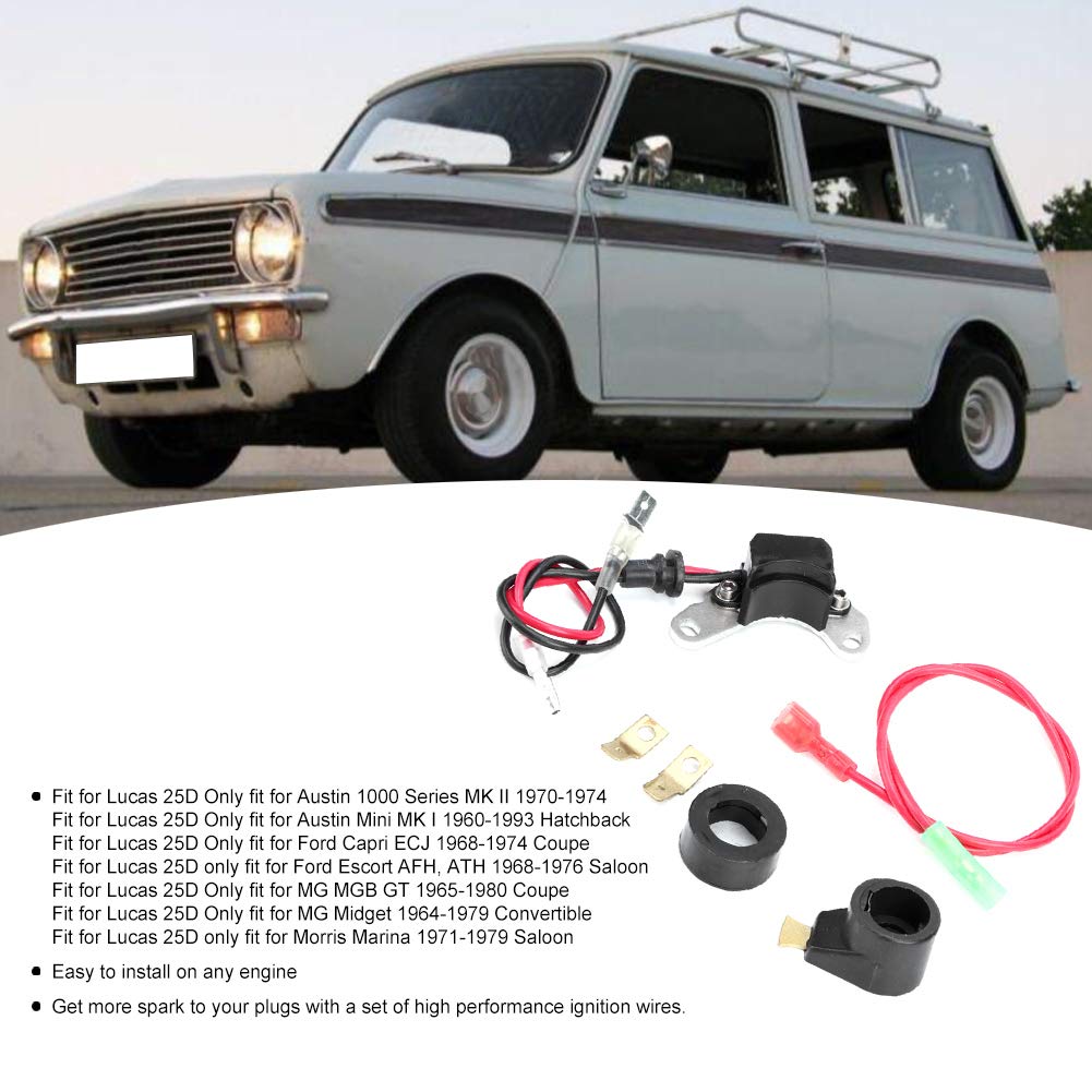 Electronic Ignition Spark Conversion Kit - Upgrade Lucas 25D & DM2 Distributors | Reliable Car Modification Accessories for Improved Engine Performance | Perfect for Classic Car Restoration & DIY Automotive Projects