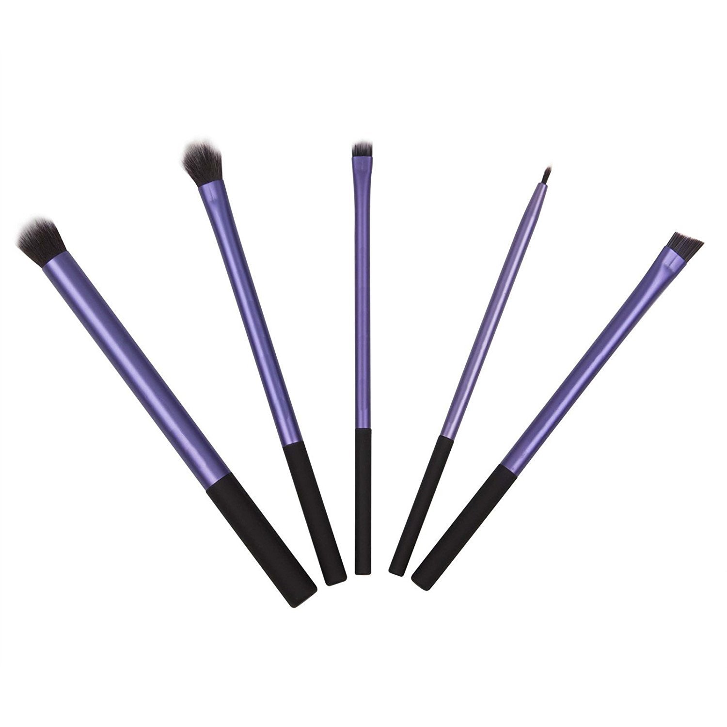 5-Piece Eye & Lip Makeup Brush Set - Professional Eyeshadow, Eyeliner, Lipstick & Lipliner Brushes for Flawless Makeup Application | Perfect for Daily Use, Travel & Professional Makeup Kits