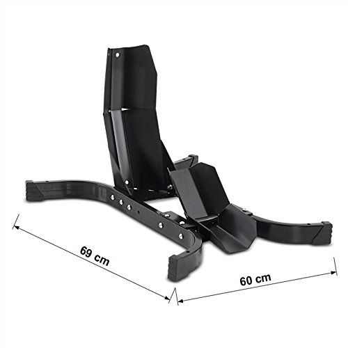 Honda Shadow VT 750/600 C Scissor Lift with Wheel Chock - Motorcycle Mid Lift Stand for Easy Maintenance & Tire Changes - Garage Workshop & DIY Repair Tool