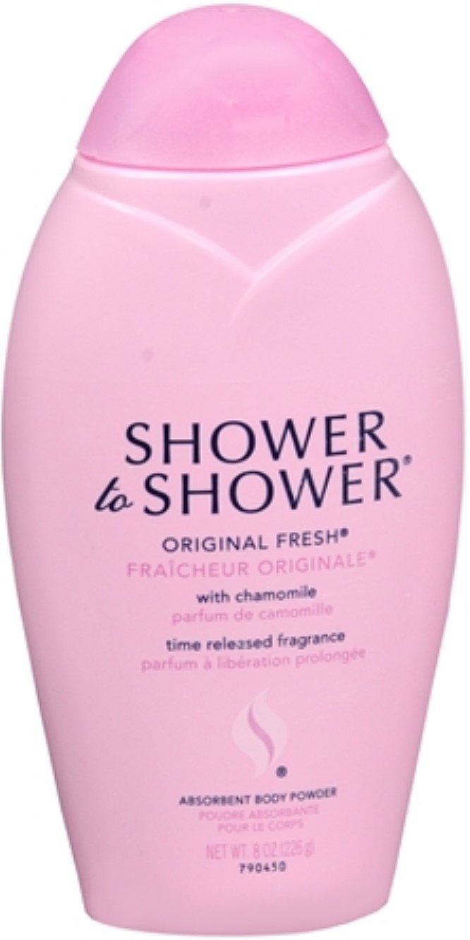 Shower to Shower Body Powder Original Fresh - 8 Ounce (Pack of 9) | Talc-Free Absorbent Powder for Daily Hygiene, Post-Shower Use & Comfort