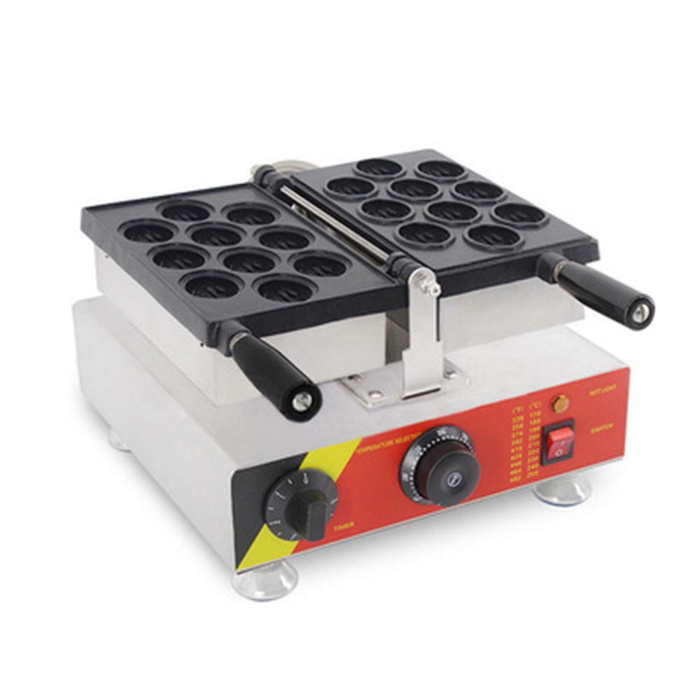 Electric Walnut Waffle Maker Machine - 110V Non-Stick Belgian Waffle Iron for Homemade Walnut Cakes - Perfect for Breakfast, Brunch & Dessert Making