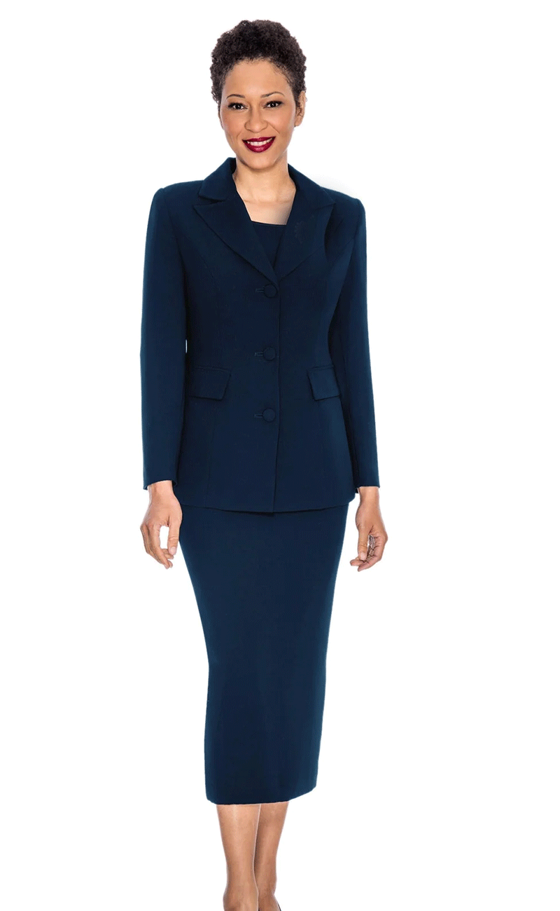Giovanna Usher Suit S0655 Navy Blue Men's Formal Wedding Tuxedo - Perfect for Weddings, Prom, Black Tie Events & Special Occasions