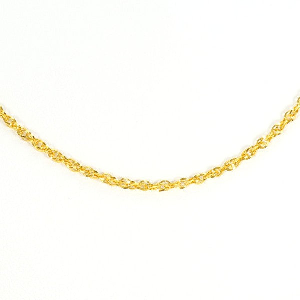 24K Yellow Gold Necklace for Women - Elegant 18 Inch Solid Gold Chain Jewelry - Perfect for Gifts, Anniversaries & Special Occasions