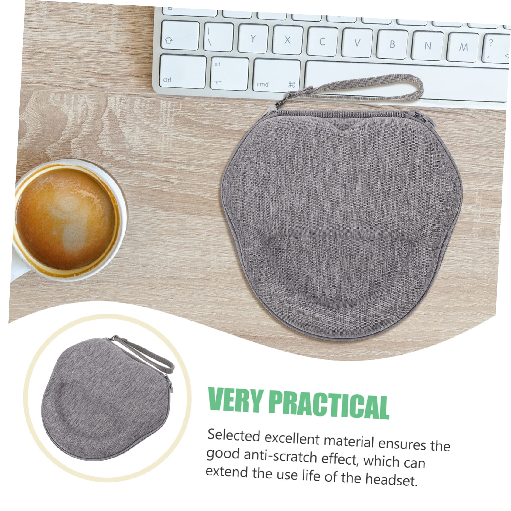 HOMSFOU Anti-Scratch Headphone Case - Durable 2-Pack Carrying Pouch for Headphones - Portable Protective Storage Bag for Travel, Gym, and Daily Use