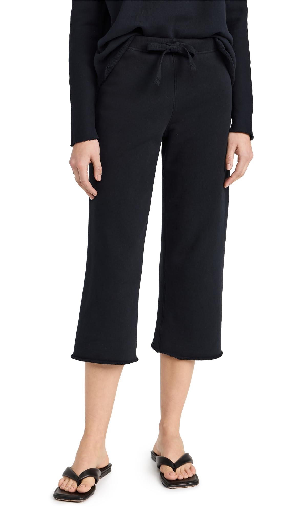 Frank & Eileen Women's Cropped Wide Leg Sweatpants - Soft Lounge Pants for Yoga, Travel & Casual Wear - High Waisted Comfort Joggers for Women