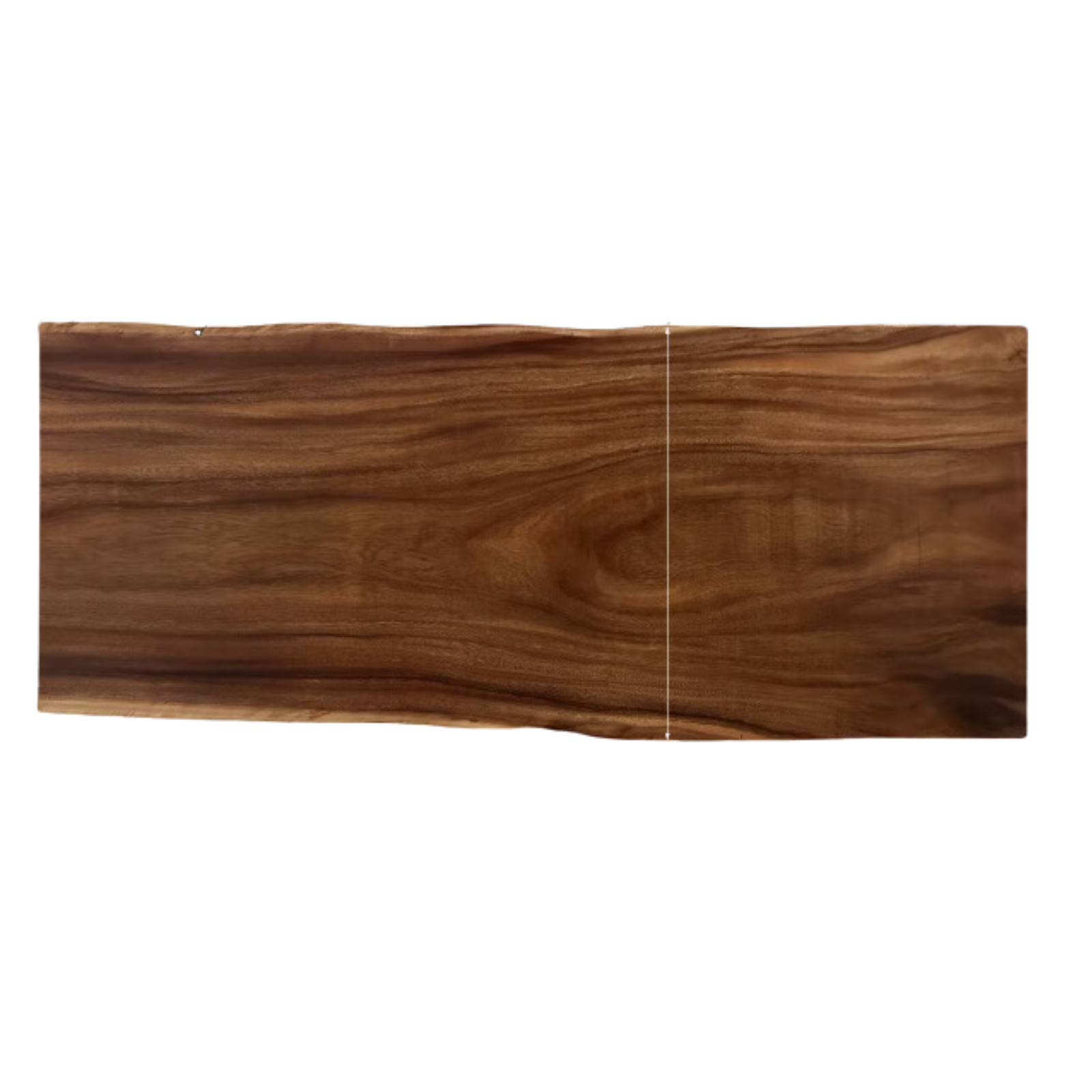 Premium Black Walnut Solid Wood Dining Table with Natural Edge - Large Top for Kitchen, Dining Room & Home Decor
