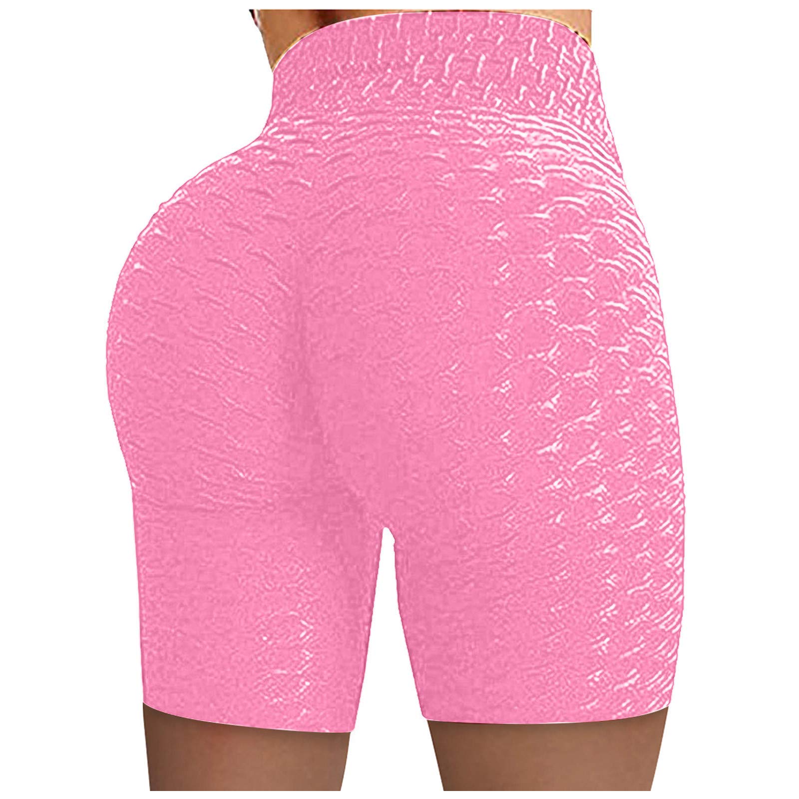 Women's High Waist Yoga Shorts - Tummy Control Biker Shorts for Workout & Running