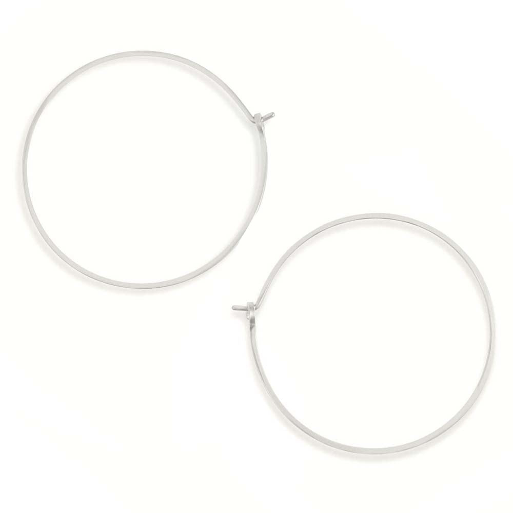 Stylish Large Silver Hoop Earrings for Women | Freshie & Zero | Perfect for Parties, Weddings & Everyday Wear