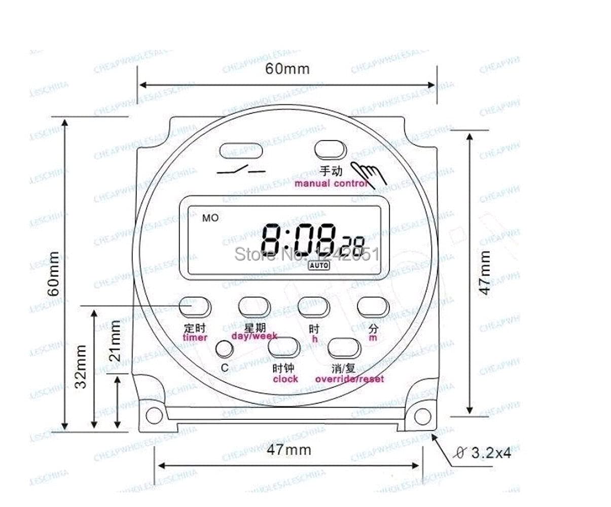 12V Digital LCD Programmable Timer Switch Relay - 16A DC Power Control with Free Shipping | Perfect for Home Automation, Aquariums & Electrical Projects