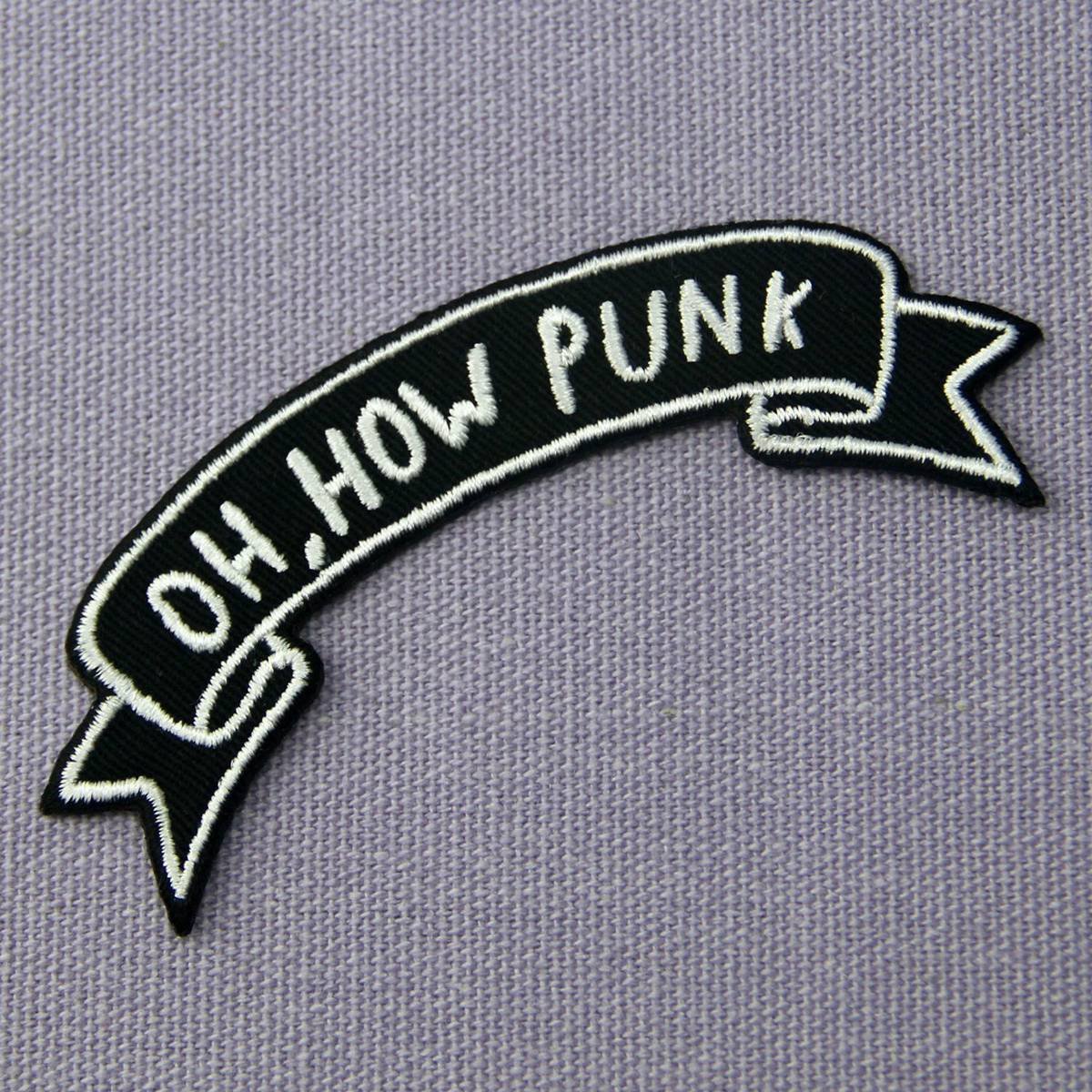 Punk Style Embroidered Iron On & Sew On Patch for Jackets, Bags & DIY Crafts - Punk Rock Fashion Accessory