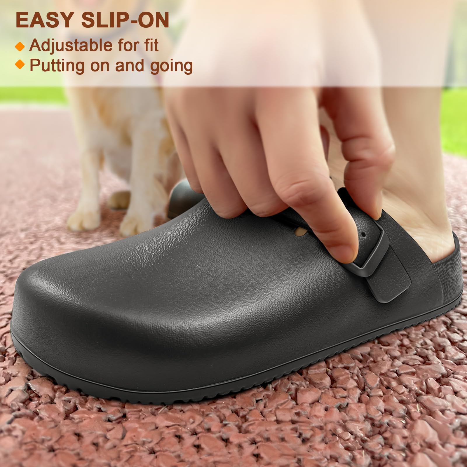 BigAnt Women's Slip-On Clogs - Comfortable Nurse Shoes for Healthcare Workers, Garden Work Mules with Arch Support - Perfect for Hospitals, Clinics, Gardening & Outdoor Activities