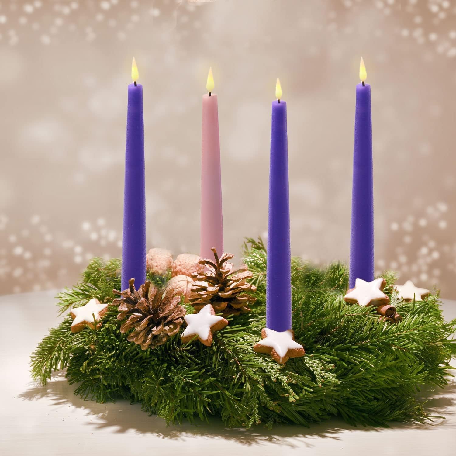 Battery Operated Flameless Candles Set of 4 - 9