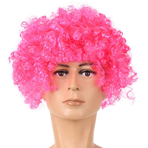 Best Generic Football Fan Wigs - Curly Synthetic Hair Wigs for Sports Events, Carnival & Cosplay | Perfect for NFL Games, Halloween & Costume Parties