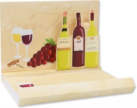 Vino Pop-up Notepads - 3 Pack Sticky Notes with Wine Theme for Office, Home & Gifts | Perfect for Wine Lovers, Party Favors & Memo Reminders