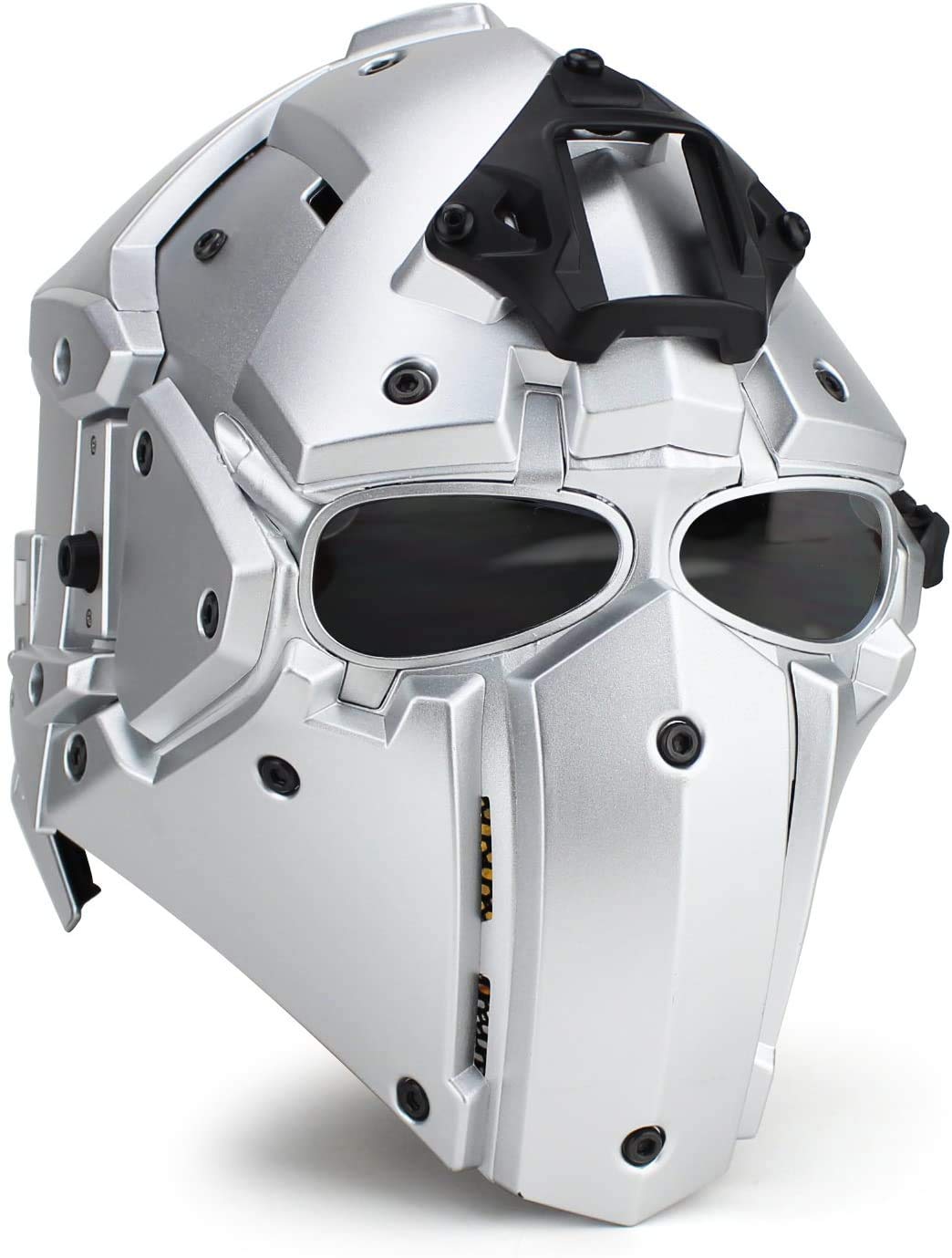 Tactical Airsoft Helmet with Mask & Goggles - Full Face Protection for Military, Hunting & Paintball - Includes 5 Pairs of Goggles - Perfect for Airsoft Battles, Outdoor Adventures & Tactical Training