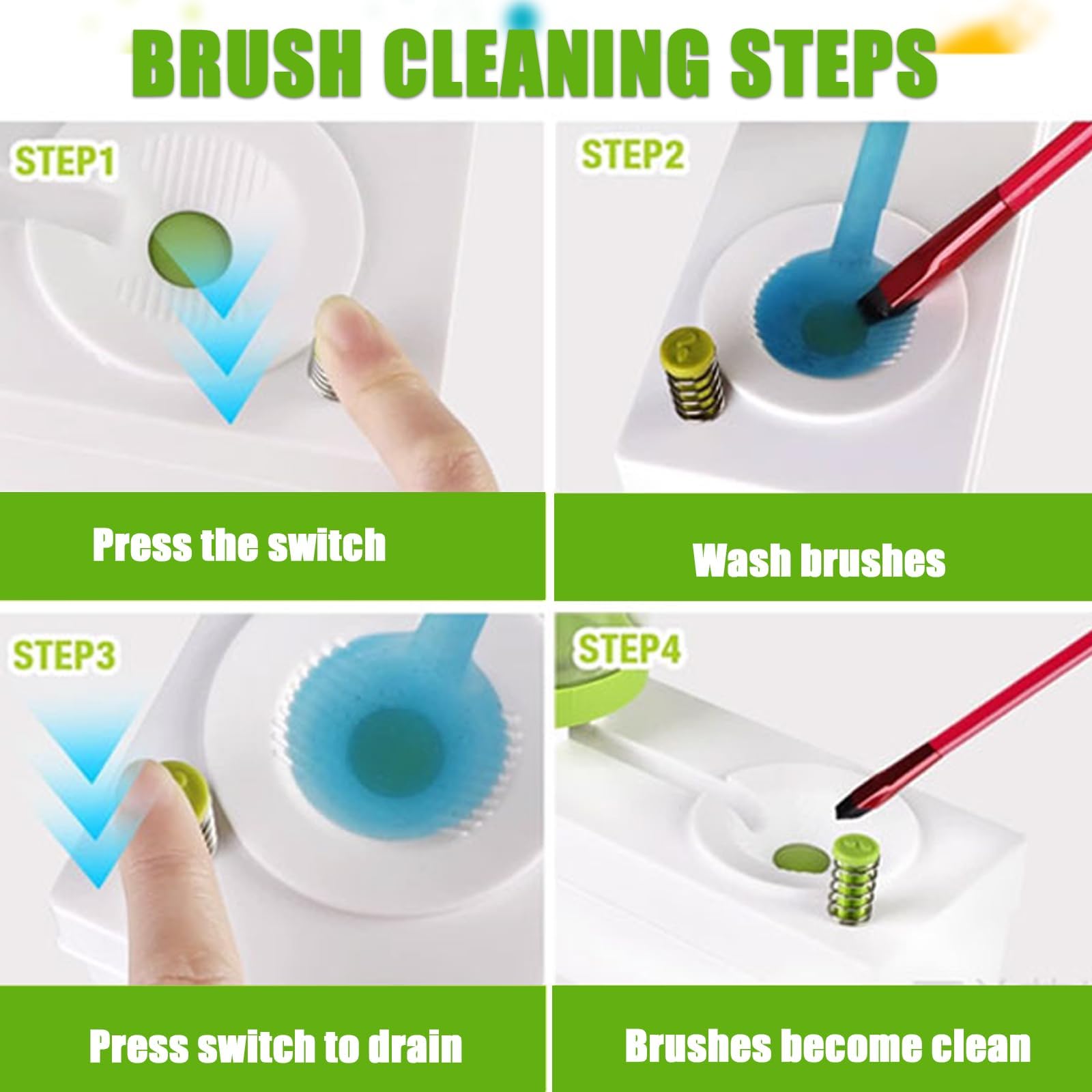 2023 Premium Paint Brush Cleaner & Rinser with Drain - Professional Painting Supplies for Acrylic, Oil & Watercolor - Artist Brush Cleaning Tool & Paint Water Dispenser - Perfect for Studio, Classroom & DIY Projects