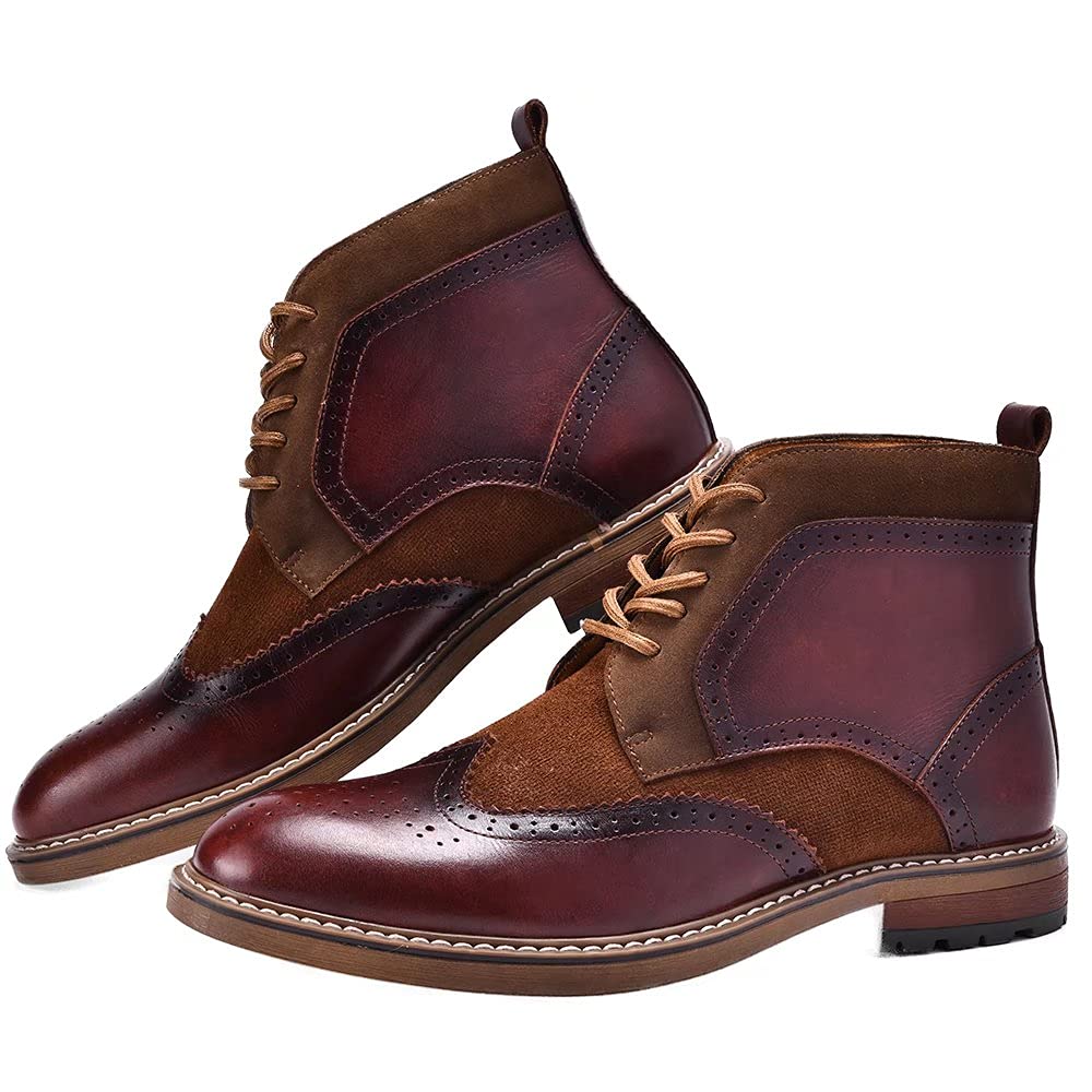 Arkbird Men's Chelsea Ankle Boots - Genuine Leather Oxford Dress Shoes for Casual & Formal Wear | Comfortable Slip-On Boots for Office, Dating & Outdoor Activities