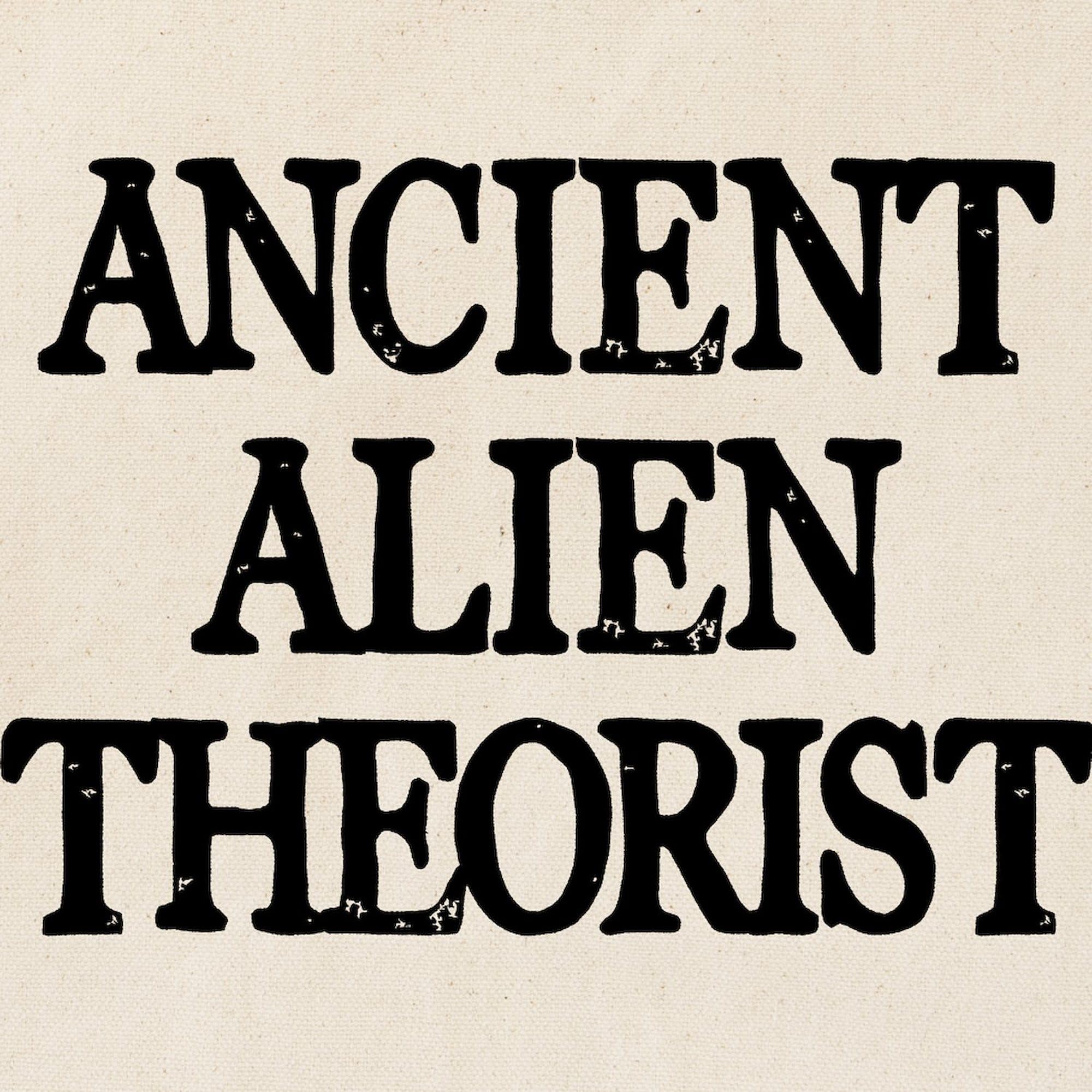 Ancient Alien Theorist Tote Bag - Natural Canvas Reusable Shopping Bag for Groceries, Books & Daily Use | Eco-Friendly Cotton Tote for Work, School & Travel