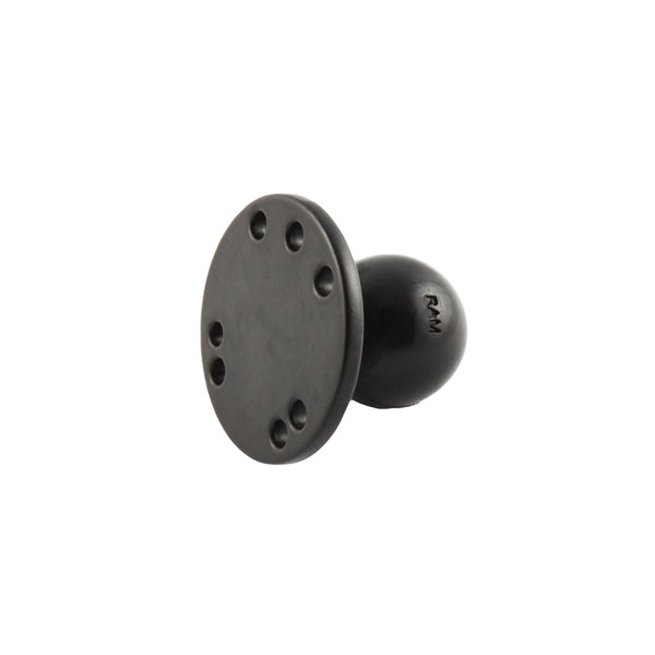 RAM 2.5 Inch Round Base with AMPs Hole Pattern (RAM-202SU) - Universal Mounting Solution for GPS, Phone & Camera in Cars, Boats & Motorcycles