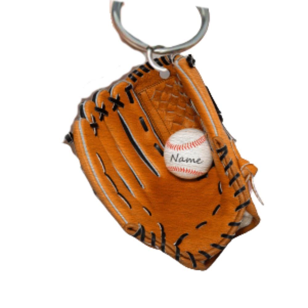 Custom Baseball Gloves Acrylic Keychain - Personalized Gift for Baseball Players & Fans - Perfect for Keys, Bags & Sports Gear Accessories