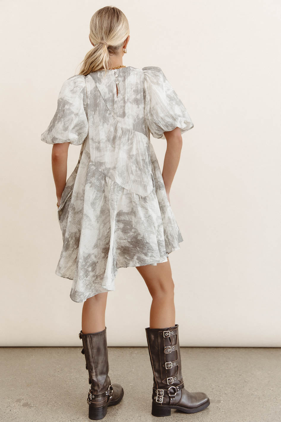 Kellie Abstract Print Baby Doll Dress for Girls - Soft & Comfortable Casual Wear, Perfect for Playdates, Parties & Everyday Outfits