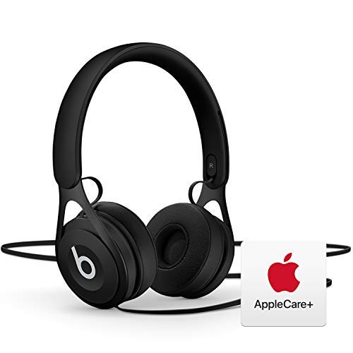 Beats EP Wired On-Ear Headphones with AppleCare+ Bundle - Black | Noise Isolating for Commuting, Work & Gaming | Compatible with iPhone & Android Devices