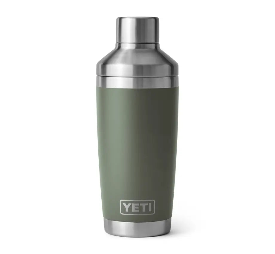 20 oz Rambler Cocktail Shaker in Camp Green - Premium Stainless Steel Bar Tool for Mixing Drinks at Home, Parties & Outdoor Camping